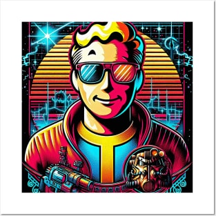 80s retro vintage Vault B Posters and Art